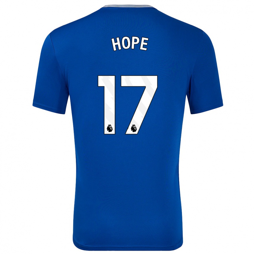 Kids Football Lucy Hope #17 Blue With Home Jersey 2024/25 T-Shirt Canada