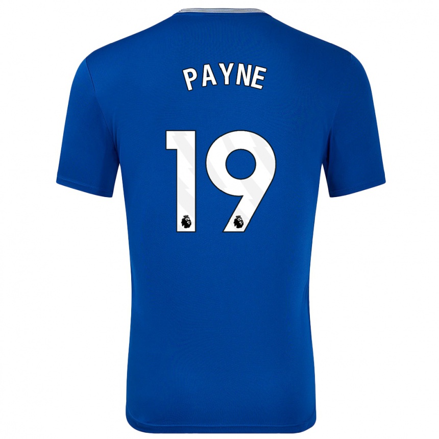 Kids Football Heather Payne #19 Blue With Home Jersey 2024/25 T-Shirt Canada