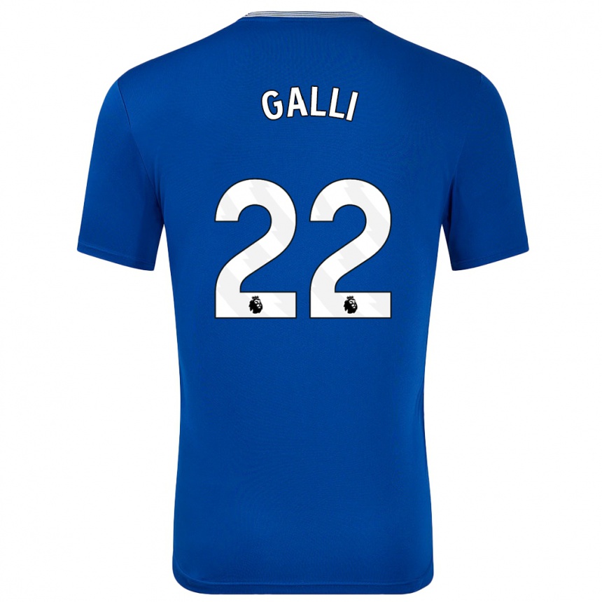 Kids Football Aurora Galli #22 Blue With Home Jersey 2024/25 T-Shirt Canada