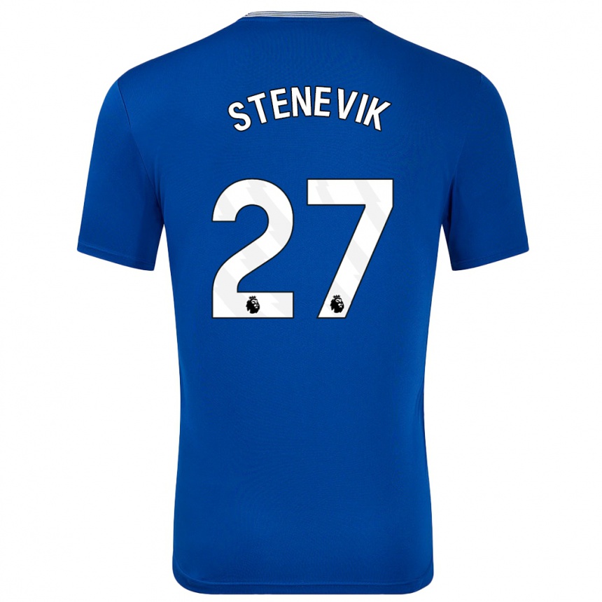 Kids Football Elise Stenevik #27 Blue With Home Jersey 2024/25 T-Shirt Canada