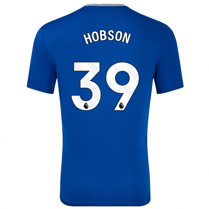 Enfant Football Maillot Issy Hobson #39 Bleu Avec Tenues Domicile 2024/25 Canada