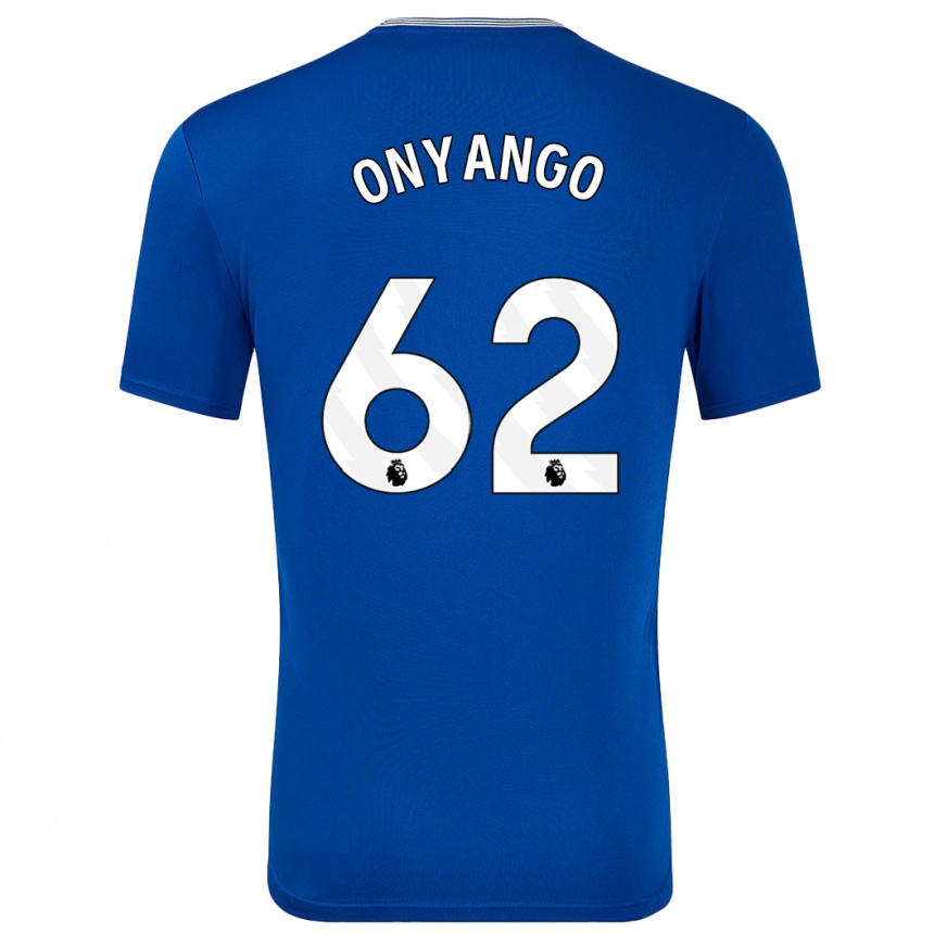 Enfant Football Maillot Tyler Onyango #62 Bleu Avec Tenues Domicile 2024/25 Canada