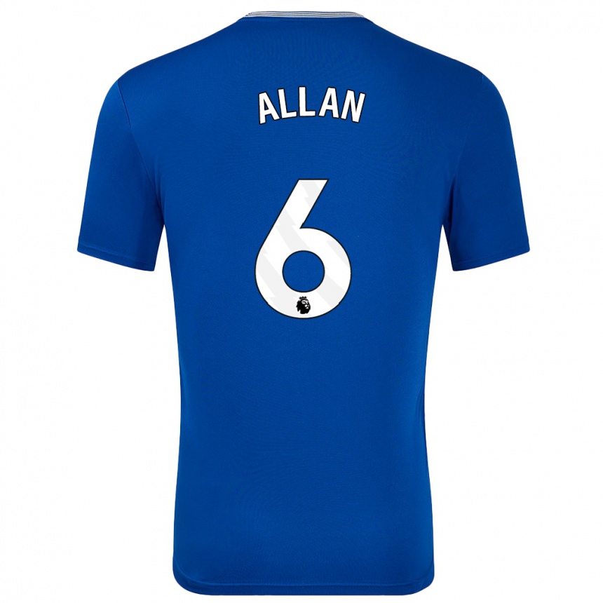 Kids Football Allan #6 Blue With Home Jersey 2024/25 T-Shirt Canada