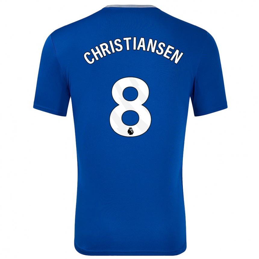 Enfant Football Maillot Izzy Christiansen #8 Bleu Avec Tenues Domicile 2024/25 Canada