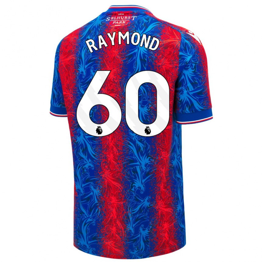 Enfant Football Maillot Jadan Raymond #60 Rayures Rouges Et Bleues Tenues Domicile 2024/25 Canada