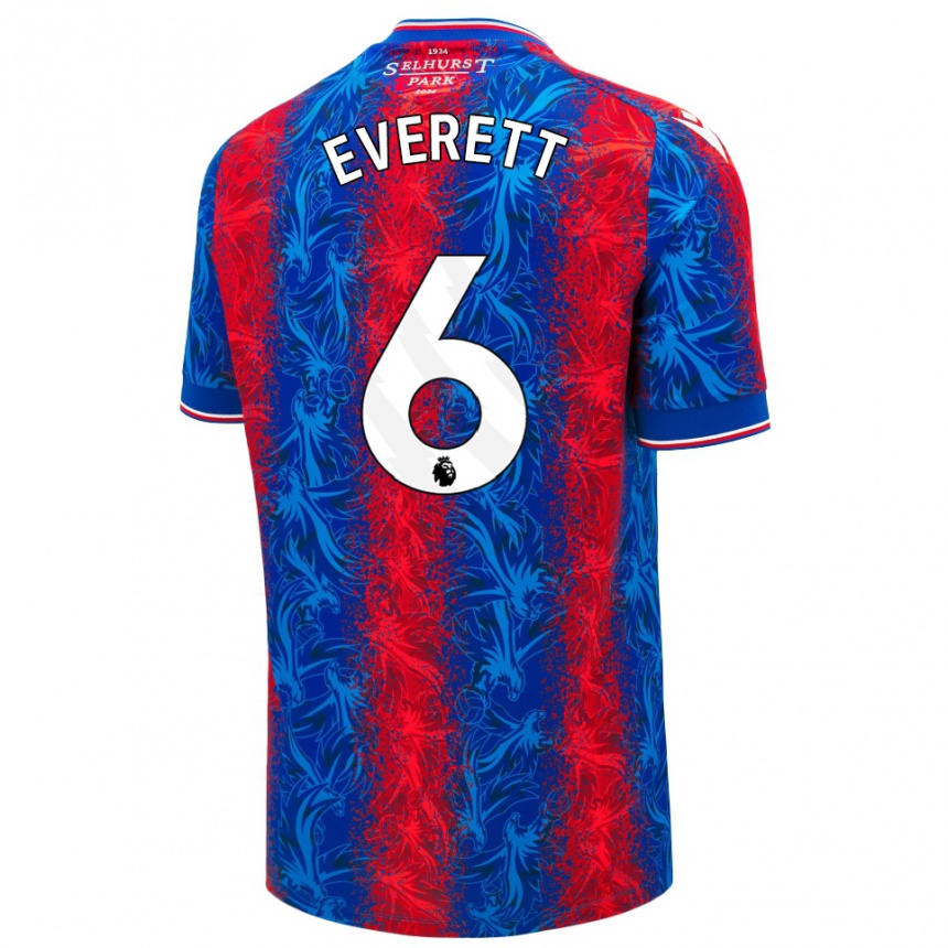 Enfant Football Maillot Aimee Everett #6 Rayures Rouges Et Bleues Tenues Domicile 2024/25 Canada