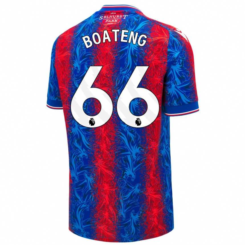 Enfant Football Maillot David Boateng #66 Rayures Rouges Et Bleues Tenues Domicile 2024/25 Canada