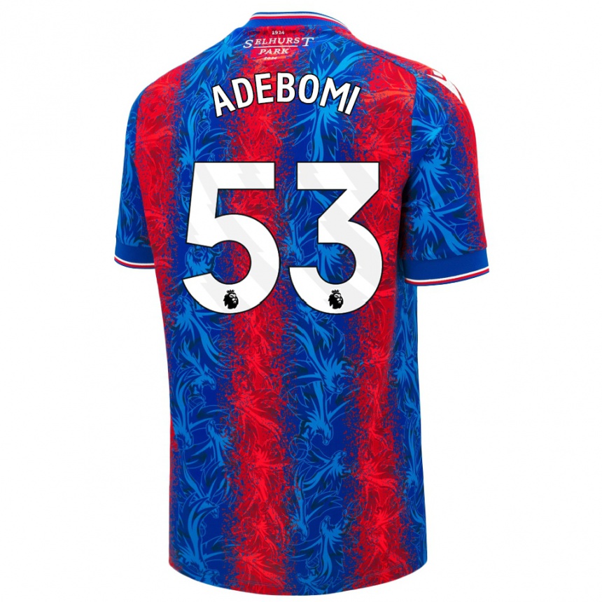 Enfant Football Maillot Ademola Ola Adebomi #53 Rayures Rouges Et Bleues Tenues Domicile 2024/25 Canada