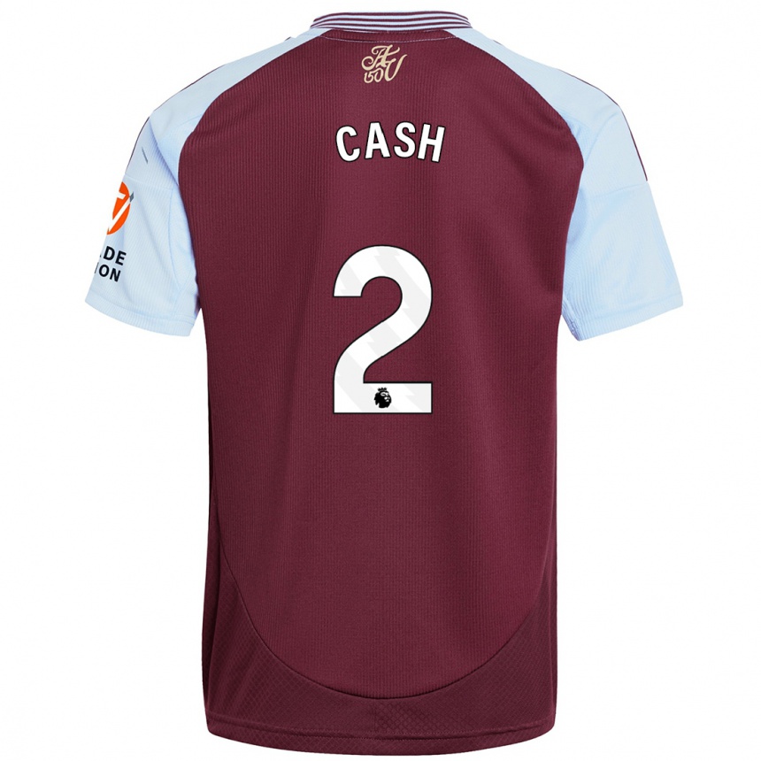 Enfant Football Maillot Matty Cash #2 Bordeaux Bleu Ciel Tenues Domicile 2024/25 Canada