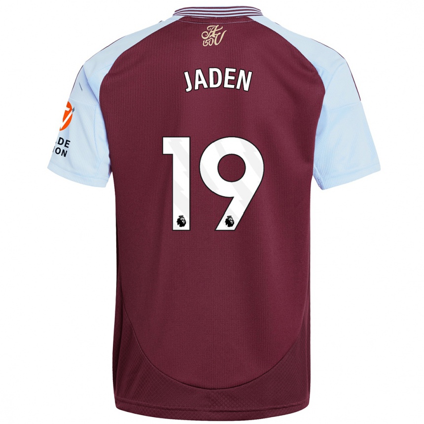 Enfant Football Maillot Jaden Philogene #19 Bordeaux Bleu Ciel Tenues Domicile 2024/25 Canada