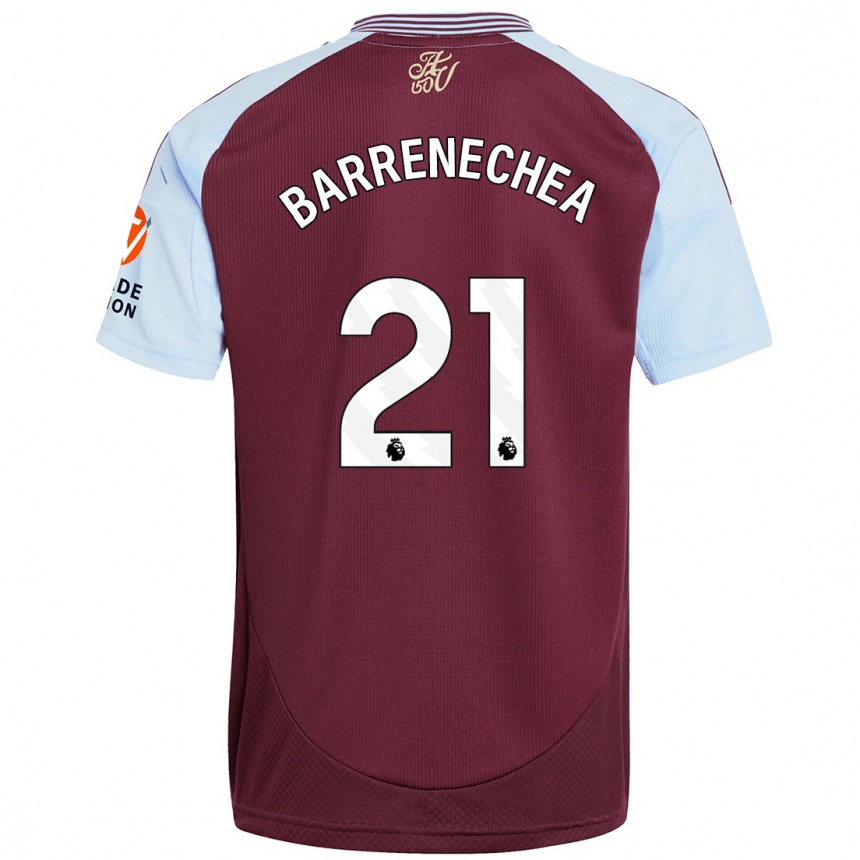 Enfant Football Maillot Enzo Barrenechea #21 Bordeaux Bleu Ciel Tenues Domicile 2024/25 Canada