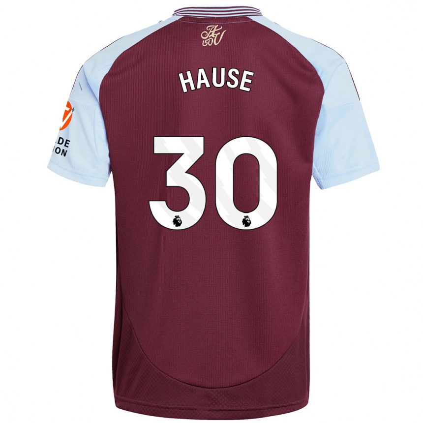 Kids Football Kortney Hause #30 Burgundy Sky Blue Home Jersey 2024/25 T-Shirt Canada