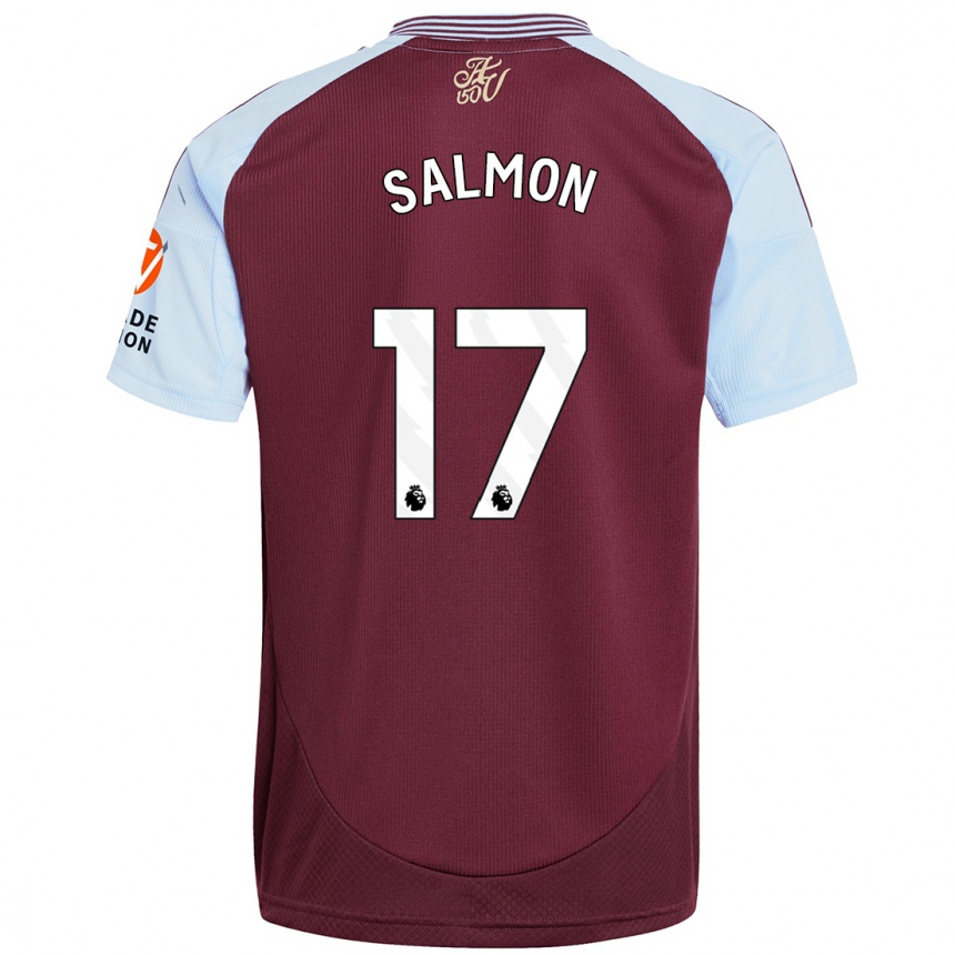 Enfant Football Maillot Ebony Salmon #17 Bordeaux Bleu Ciel Tenues Domicile 2024/25 Canada