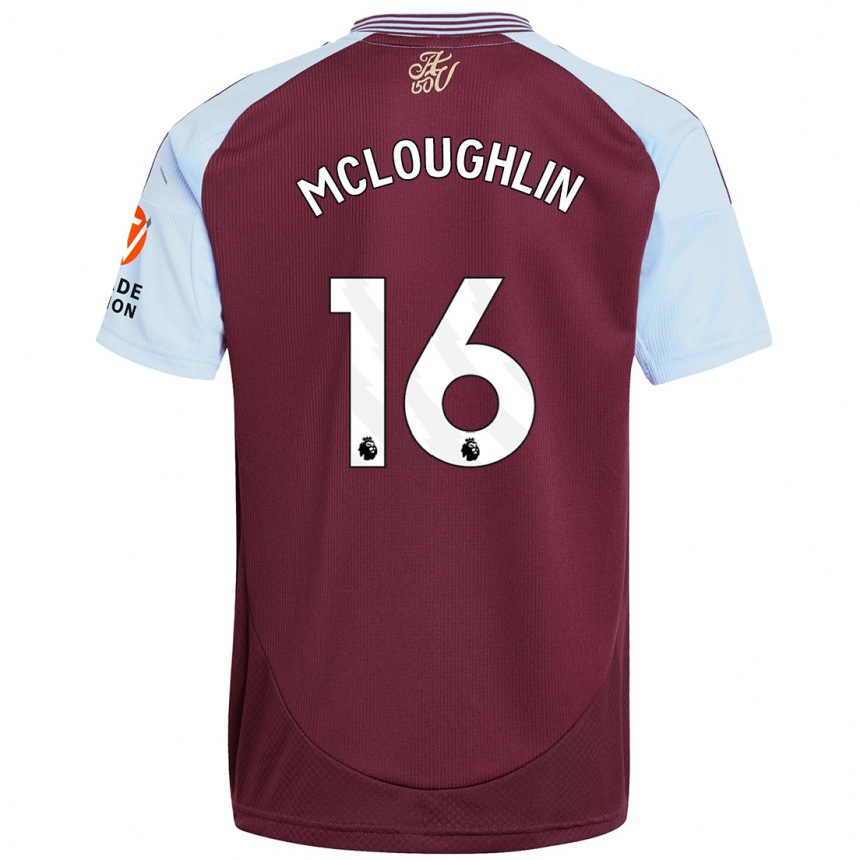 Enfant Football Maillot Olivia Mcloughlin #16 Bordeaux Bleu Ciel Tenues Domicile 2024/25 Canada