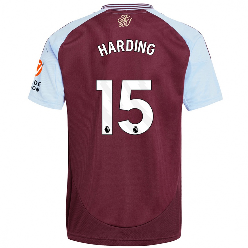 Enfant Football Maillot Natasha Harding #15 Bordeaux Bleu Ciel Tenues Domicile 2024/25 Canada