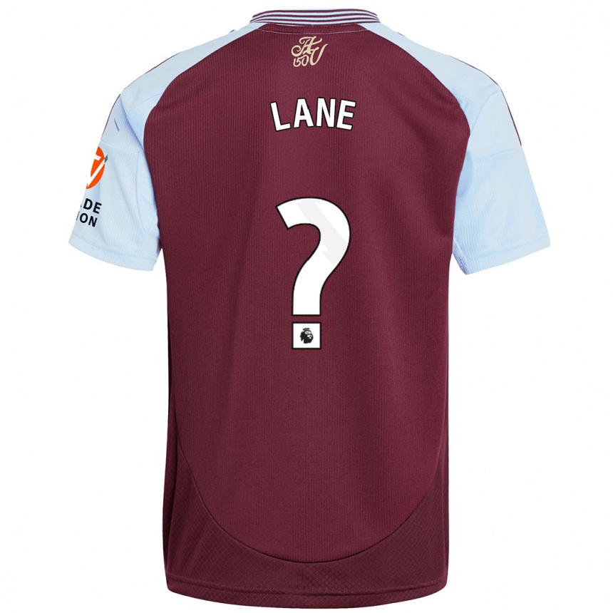 Kids Football Josh Lane #0 Burgundy Sky Blue Home Jersey 2024/25 T-Shirt Canada