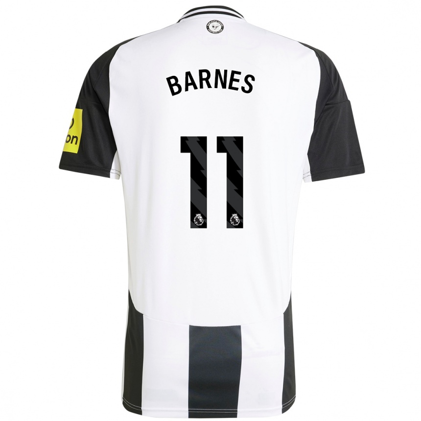 Enfant Football Maillot Harvey Barnes #11 Blanc Noir Tenues Domicile 2024/25 Canada