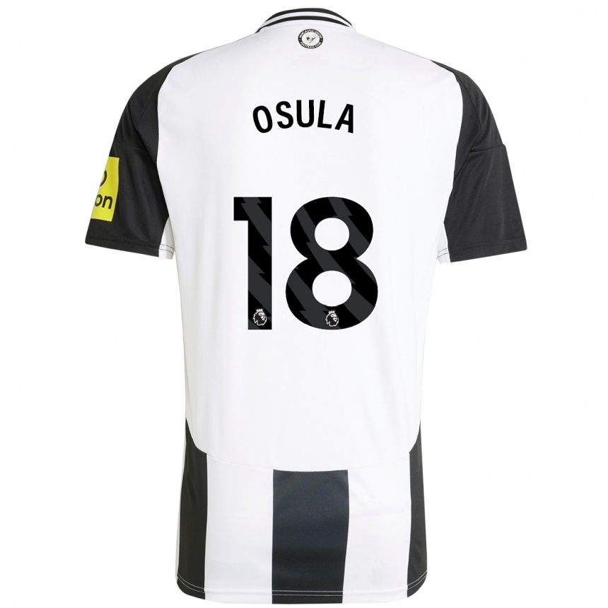 Kids Football William Osula #18 White Black Home Jersey 2024/25 T-Shirt Canada