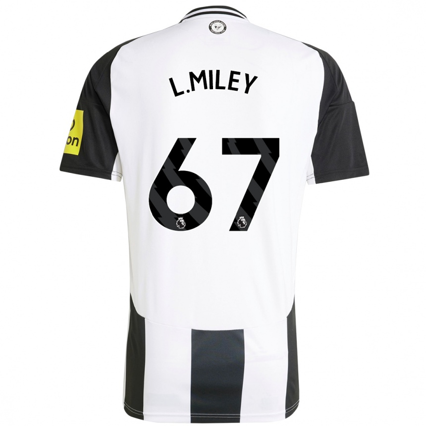 Enfant Football Maillot Lewis Miley #67 Blanc Noir Tenues Domicile 2024/25 Canada