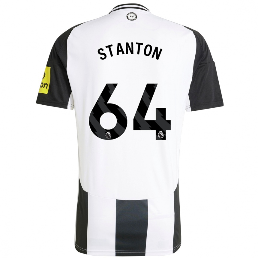 Kids Football Ellis Stanton #64 White Black Home Jersey 2024/25 T-Shirt Canada