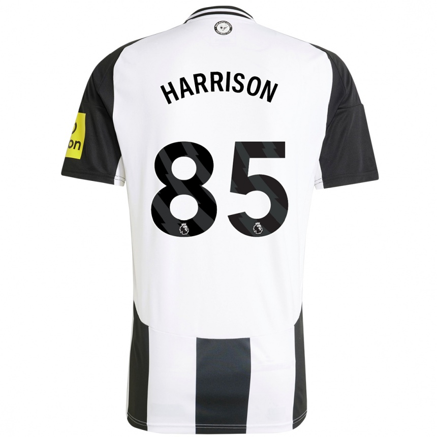 Kids Football Adam Harrison #85 White Black Home Jersey 2024/25 T-Shirt Canada