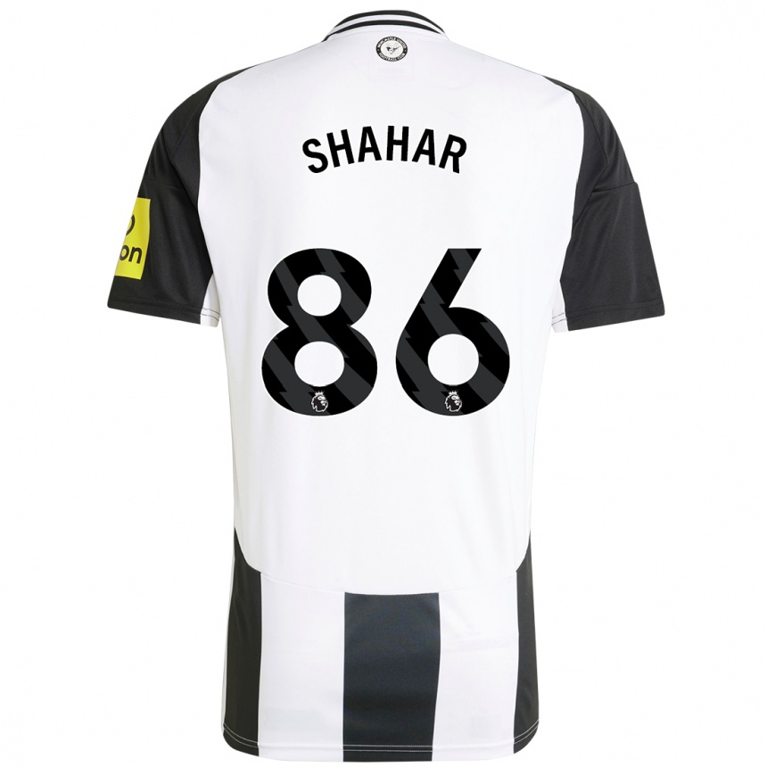 Enfant Football Maillot Leo Shahar #86 Blanc Noir Tenues Domicile 2024/25 Canada