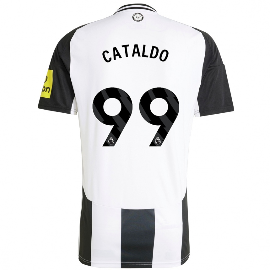 Enfant Football Maillot Lia Cataldo #99 Blanc Noir Tenues Domicile 2024/25 Canada