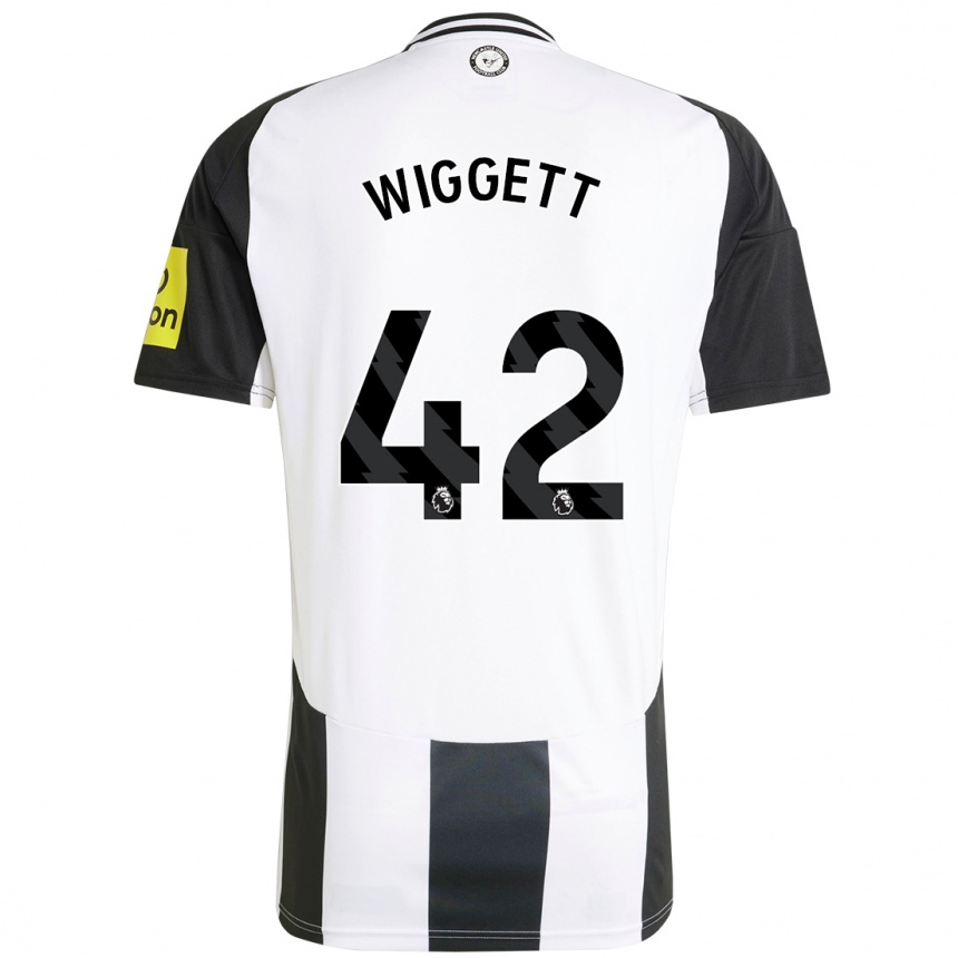 Kids Football Charlie Wiggett #42 White Black Home Jersey 2024/25 T-Shirt Canada