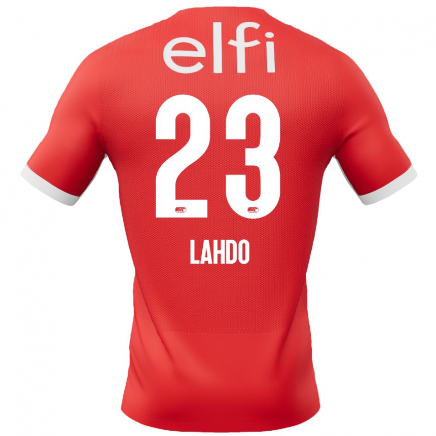 Kids Football Mayckel Lahdo #23 Red White Home Jersey 2024/25 T-Shirt Canada