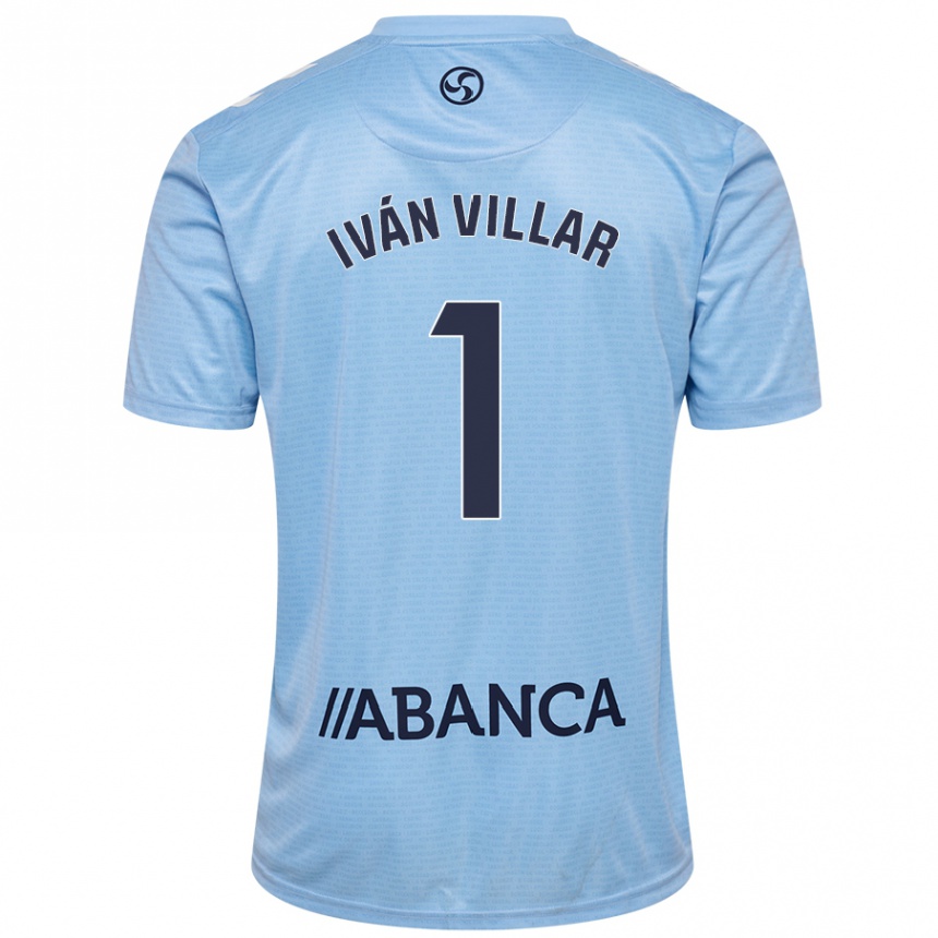 Enfant Football Maillot Iván Villar #1 Bleu Ciel Tenues Domicile 2024/25 Canada