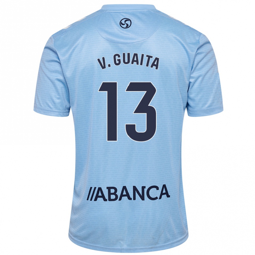 Kids Football Vicente Guaita #13 Sky Blue Home Jersey 2024/25 T-Shirt Canada