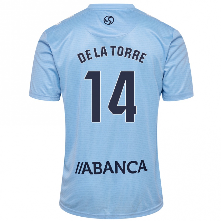 Kids Football Luca De La Torre #14 Sky Blue Home Jersey 2024/25 T-Shirt Canada