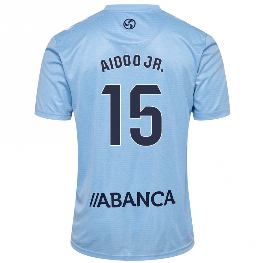 Kids Football Joseph Aidoo #15 Sky Blue Home Jersey 2024/25 T-Shirt Canada