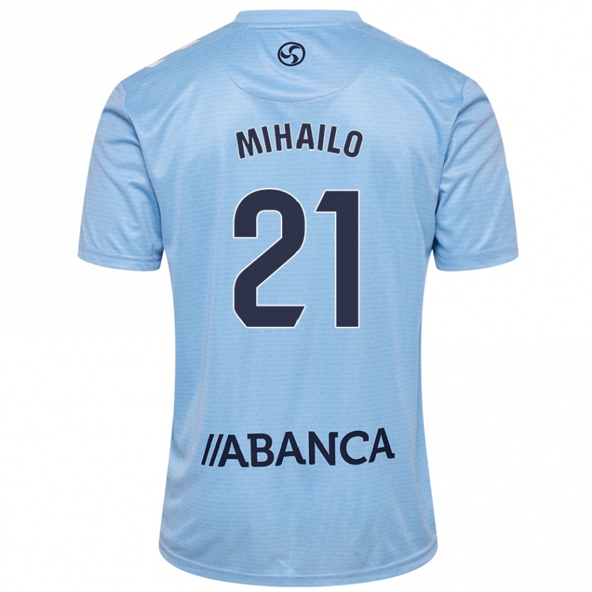 Enfant Football Maillot Mihailo Ristic #21 Bleu Ciel Tenues Domicile 2024/25 Canada