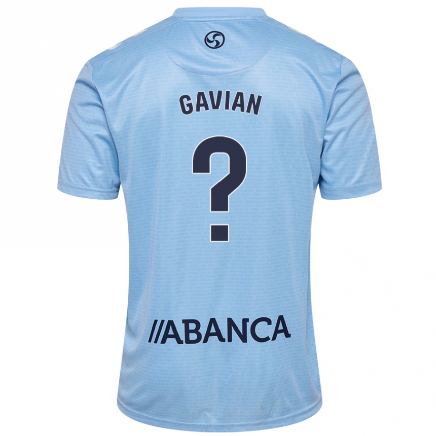 Enfant Football Maillot Pablo Gavian #0 Bleu Ciel Tenues Domicile 2024/25 Canada