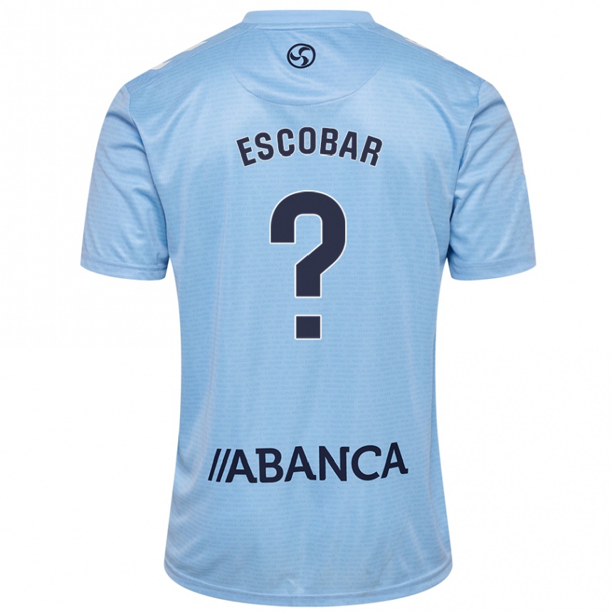 Enfant Football Maillot Jordi Escobar #0 Bleu Ciel Tenues Domicile 2024/25 Canada