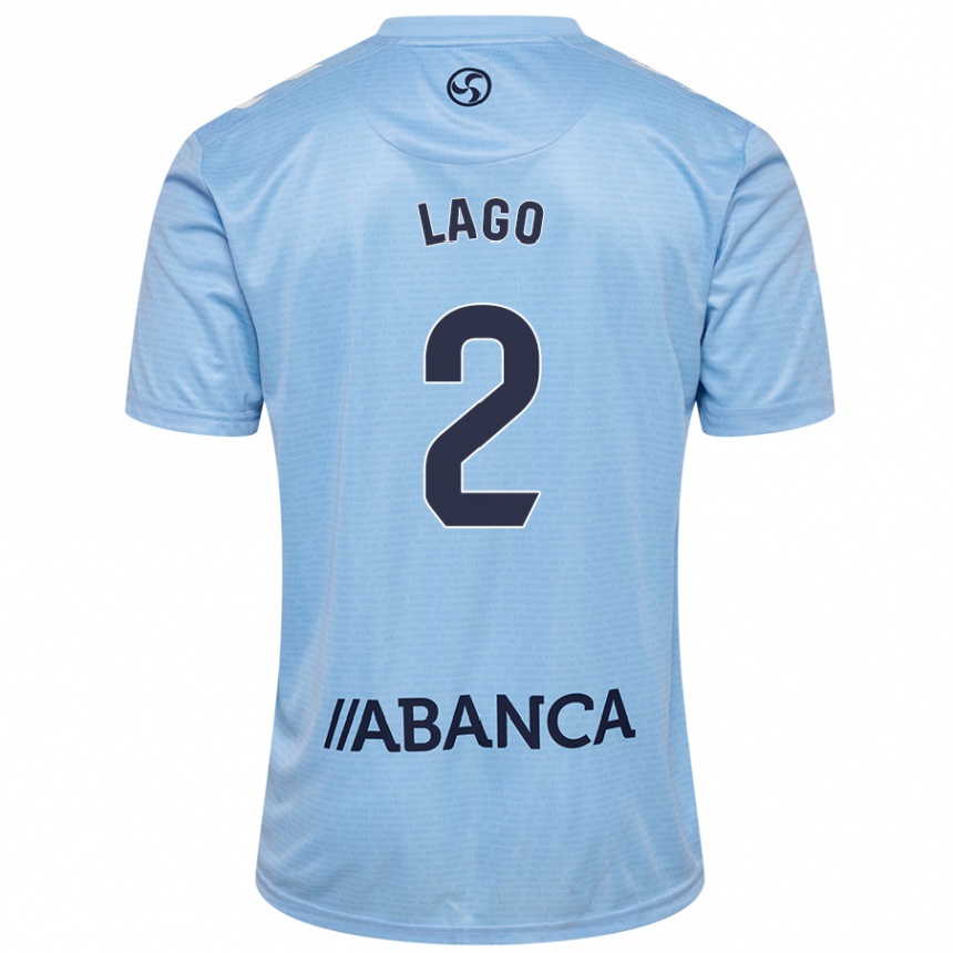 Kids Football Yoel Lago #2 Sky Blue Home Jersey 2024/25 T-Shirt Canada