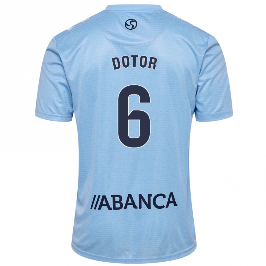 Kids Football Carlos Dotor #6 Sky Blue Home Jersey 2024/25 T-Shirt Canada