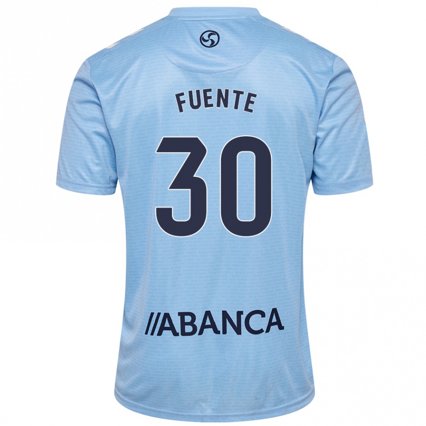 Enfant Football Maillot Mario Fuente #30 Bleu Ciel Tenues Domicile 2024/25 Canada