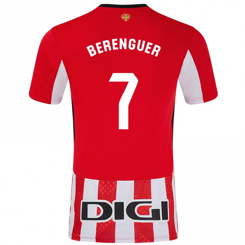 Kids Football Álex Berenguer #7 Red White Home Jersey 2024/25 T-Shirt Canada