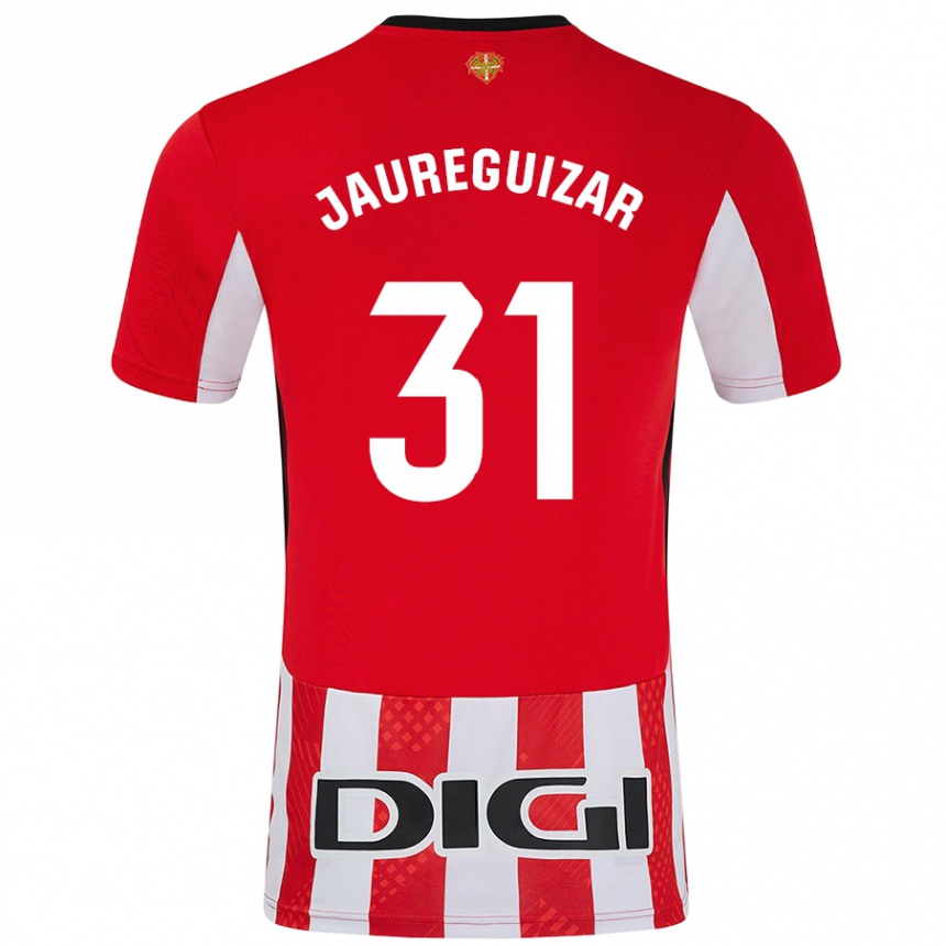 Kids Football Mikel Jauregizar #31 Red White Home Jersey 2024/25 T-Shirt Canada