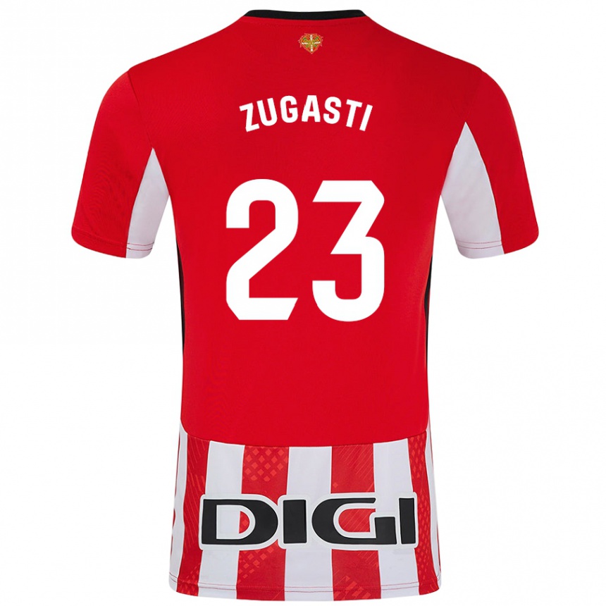 Enfant Football Maillot Patricia Zugasti Oses #23 Rouge Blanc Tenues Domicile 2024/25 Canada