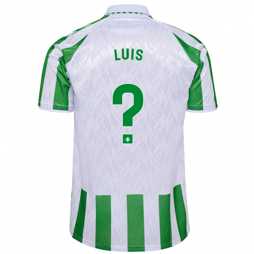 Kids Football Jorge Luis #0 Green White Stripes Home Jersey 2024/25 T-Shirt Canada