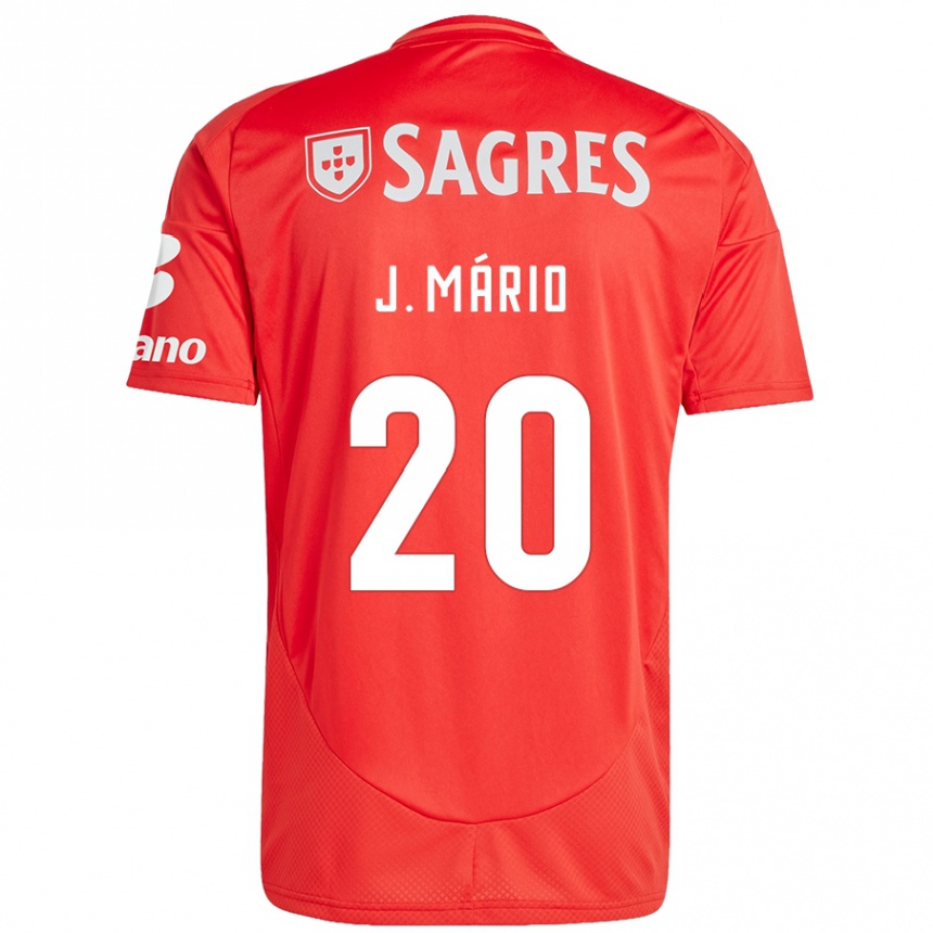 Enfant Football Maillot João Mário #20 Rouge Blanc Tenues Domicile 2024/25 Canada