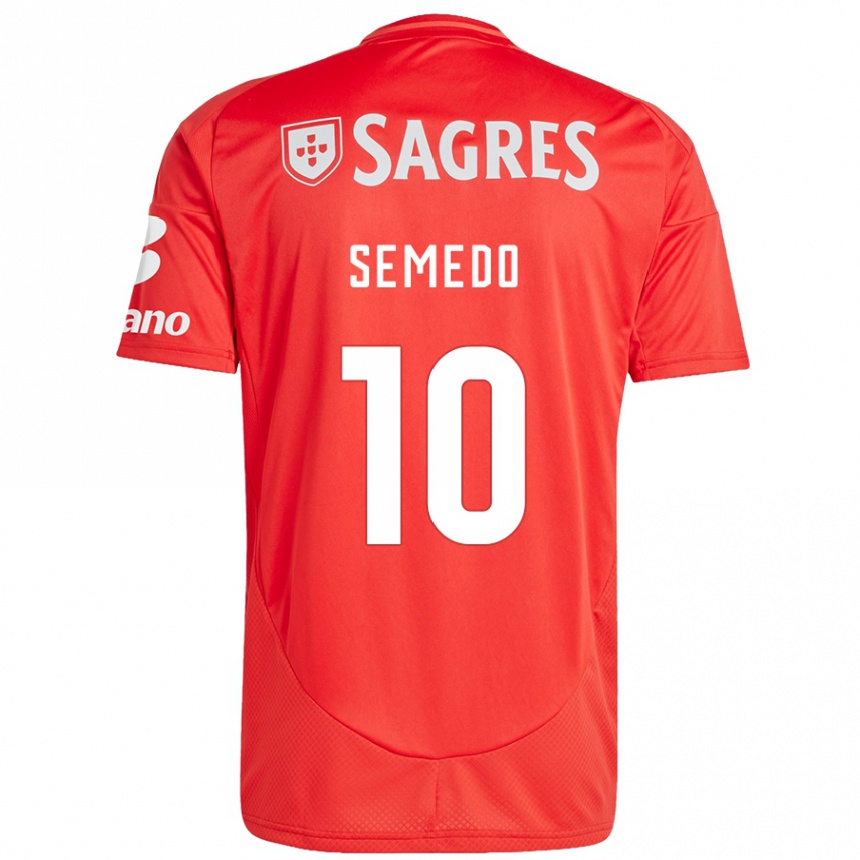 Enfant Football Maillot Andreson Semedo #10 Rouge Blanc Tenues Domicile 2024/25 Canada