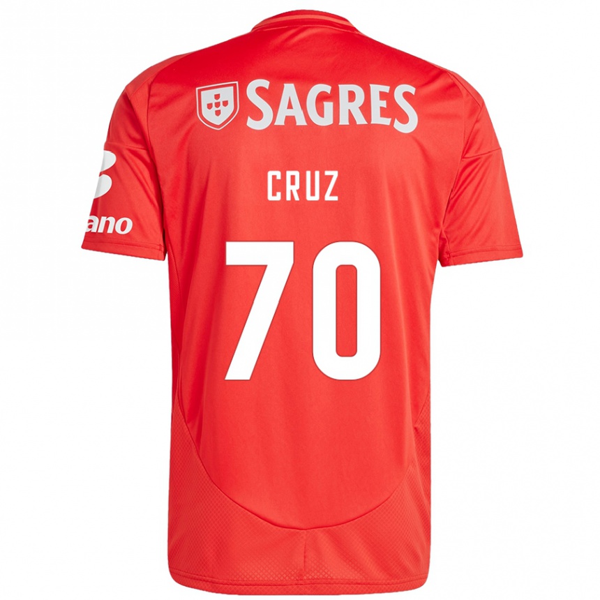 Enfant Football Maillot Filipe Cruz #70 Rouge Blanc Tenues Domicile 2024/25 Canada