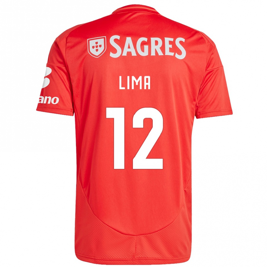 Kids Football Thaís Lima #12 Red White Home Jersey 2024/25 T-Shirt Canada