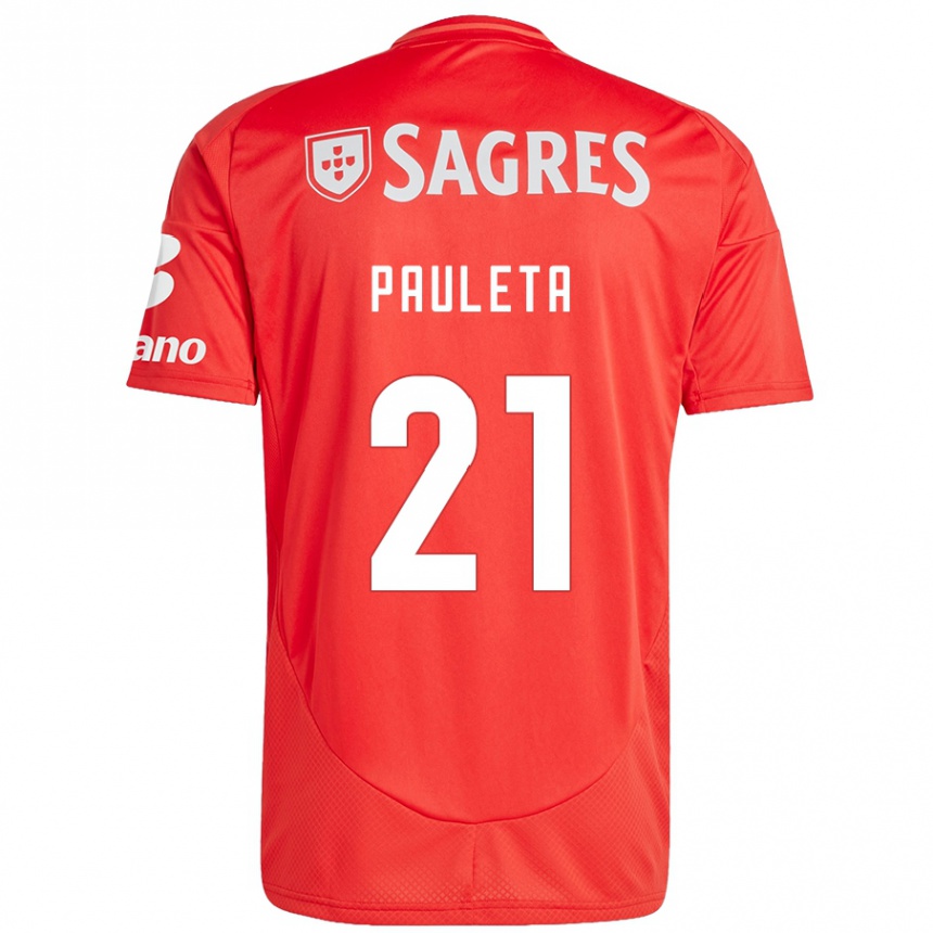 Enfant Football Maillot Pauleta #21 Rouge Blanc Tenues Domicile 2024/25 Canada