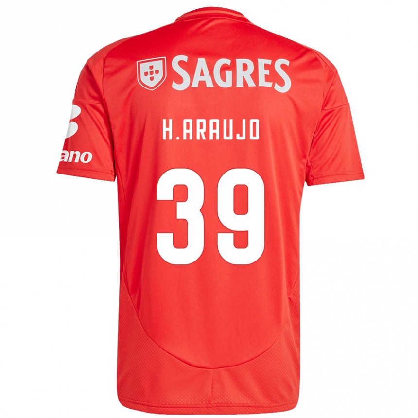 Enfant Football Maillot Henrique Araujo #39 Rouge Blanc Tenues Domicile 2024/25 Canada