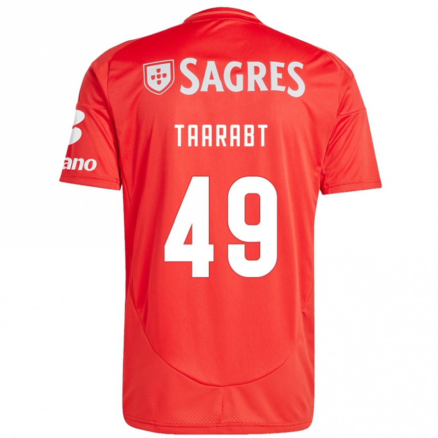 Kids Football Adel Taarabt #49 Red White Home Jersey 2024/25 T-Shirt Canada